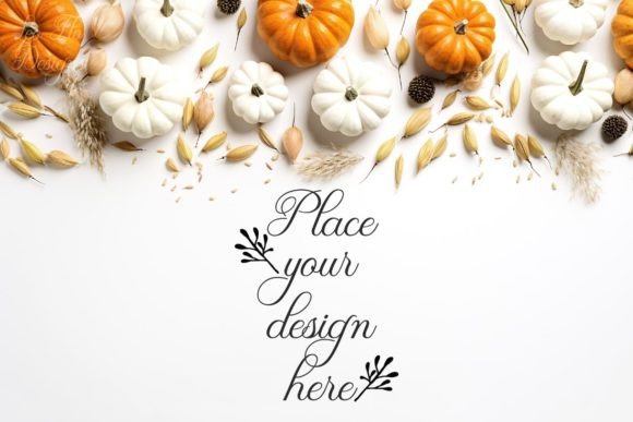 Download Pumpkin Background Stock Photo Flatlay - Pumpkin Collection