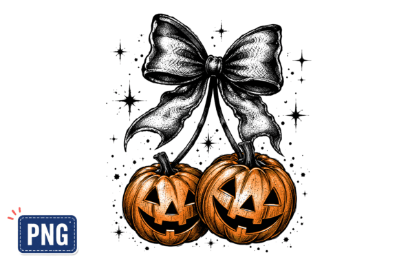 Download Coquette Pumpkin Bow Halloween PNG - Pumpkin Collection
