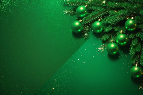 Download Vintage Green Christmas Background - Premium Resources
