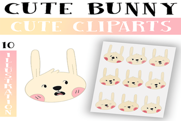 Download Cute Bunny Clipart Png / Commercial Use - Commercial Collection