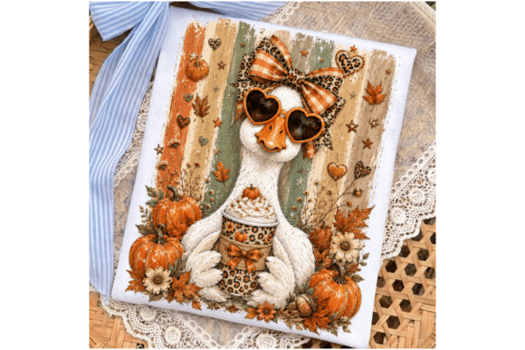 Download Preppy Fall Goose PNG,Autumn Pumpkin PNG - Pumpkin Collection