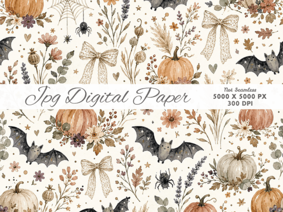 Download Spooky Pumpkin Pattern Digital Paper, Ha - Pumpkin Collection