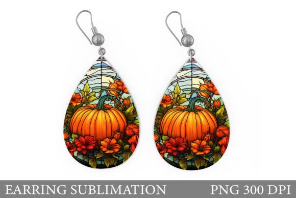 Download Fall Pumpkin Earring Sublimation - Pumpkin Collection