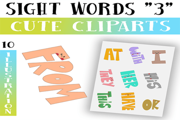 Download Sight Words Cliparts for Commercial Use - Commercial Collection