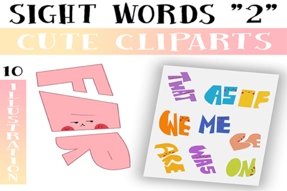 Download Sight Words Cliparts for Commercial Use - Commercial Collection