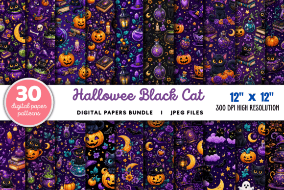 Download Halloween Black Cat Pumpkin Backgrounds - Pumpkin Collection