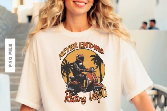 Download Never Ending Vespa T-shirt Design - Ending Collection