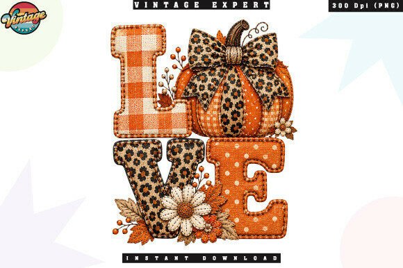 Download Love Autumn Pumpkin Patchwork PNG - Pumpkin Collection