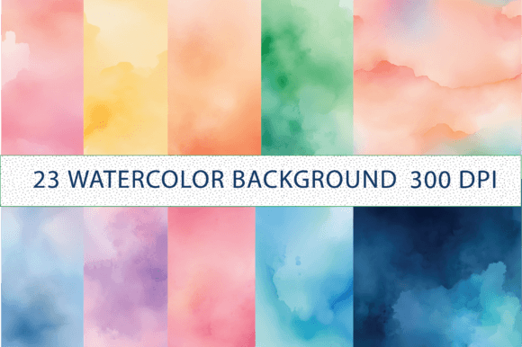 Download Dreamy Watercolor Background Bundle - Watercolor background Collection